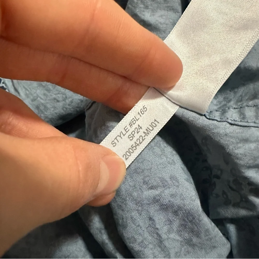 NWOT j crew riviera blue Short-sleeve printed flex casual shirt